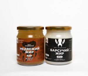 Барсучий жир 500 мл + Медвежий жир 500 мл